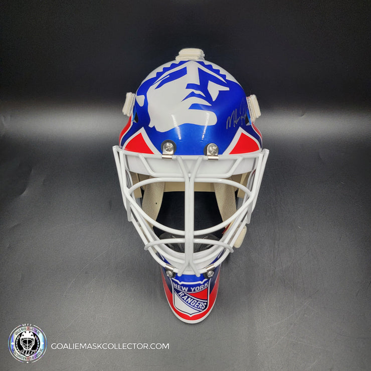Mike Richter Signed Goalie Mask New York Classic V1 White Contour Signature Edition Autographed