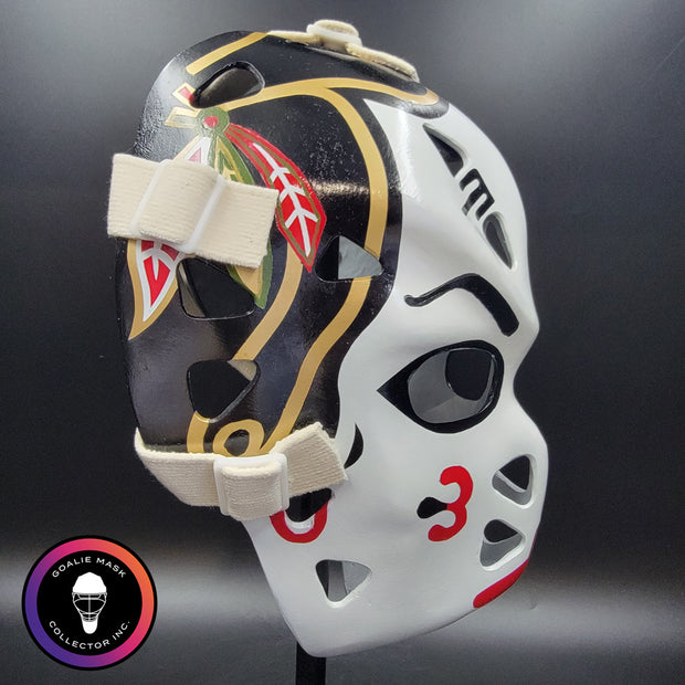 Murray Bannerman Goalie Mask Unsigned Chicago PRISTINE Edition Full Size Tribute