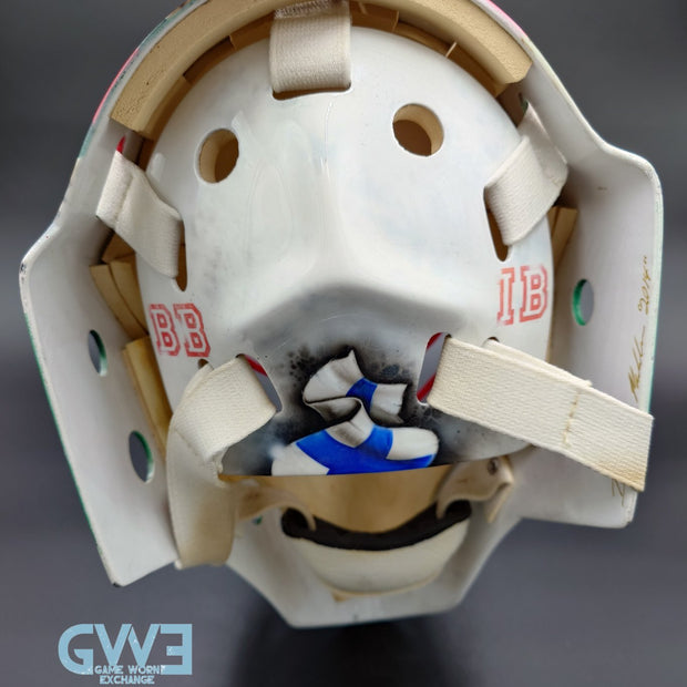 Niklas Backstrom Game Worn Goalie Mask 2014-15 Minnesota Wild "Wild Instincts Part II" By DaveArt and Dom Malerba Photo-Matched AS-03407