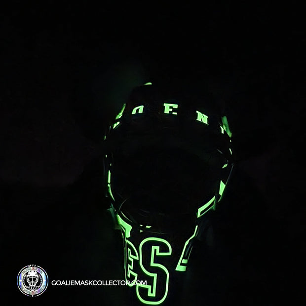 Nikolai Khabibulin Signed Goalie Mask Phoenix V2 GLOW IN DARK Signature Edition Autographed Tribute