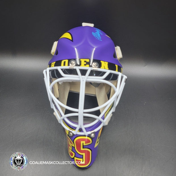 Nikolai Khabibulin Signed Goalie Mask Phoenix V2 GLOW IN DARK Signature Edition Autographed Tribute