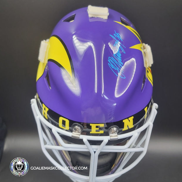 Nikolai Khabibulin Signed Goalie Mask Phoenix V2 GLOW IN DARK Signature Edition Autographed Tribute