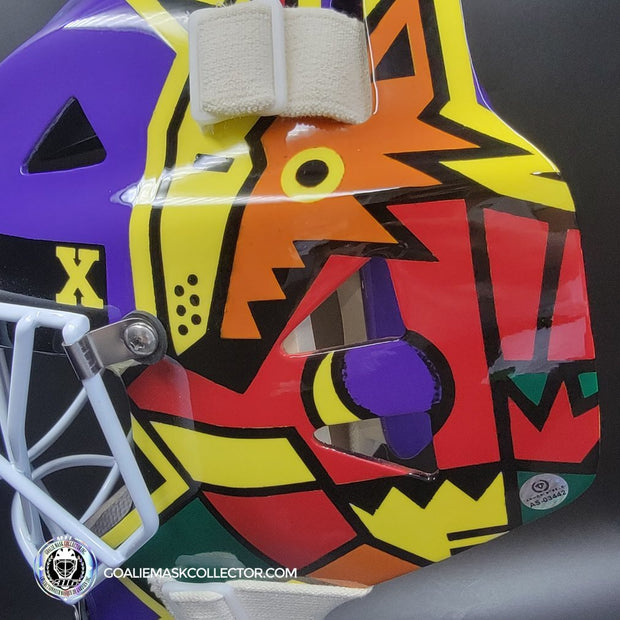 Nikolai Khabibulin Signed Goalie Mask Phoenix V2 GLOW IN DARK Signature Edition Autographed Tribute