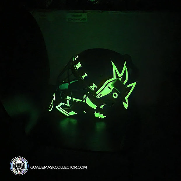 Nikolai Khabibulin Signed Goalie Mask Phoenix V2 GLOW IN DARK Signature Edition Autographed Tribute