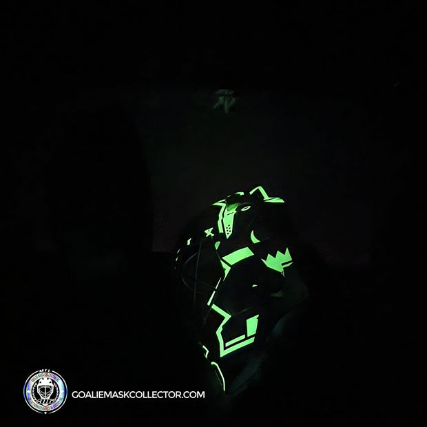 Nikolai Khabibulin Signed Goalie Mask Phoenix V2 GLOW IN DARK Signature Edition Autographed Tribute