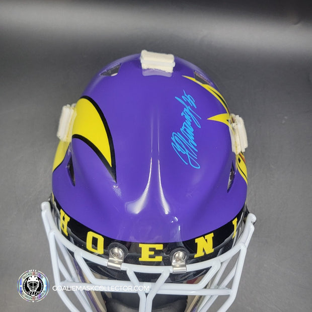 Nikolai Khabibulin Signed Goalie Mask Phoenix V2 GLOW IN DARK Signature Edition Autographed Tribute
