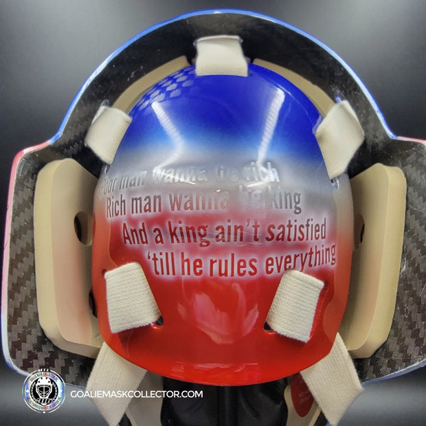 Ondrej Pavelec Goalie Mask Unsigned 2017 New York Bruce Springsteen Tribute