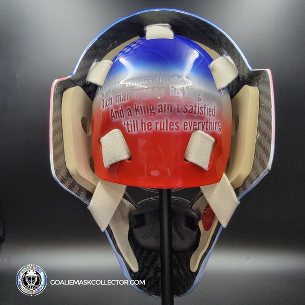 Ondrej Pavelec Goalie Mask Unsigned 2017 New York Bruce Springsteen Tribute