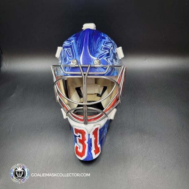 Ondrej Pavelec Goalie Mask Unsigned 2017 New York Bruce Springsteen Tribute