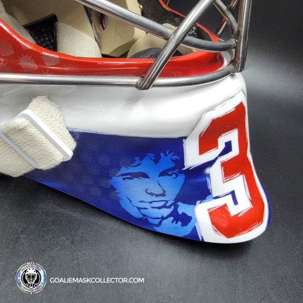 Ondrej Pavelec Goalie Mask Unsigned 2017 New York Bruce Springsteen Tribute