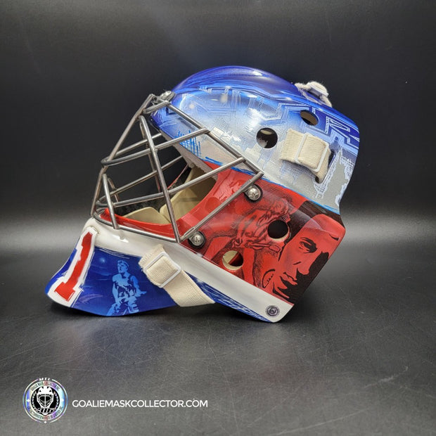 Ondrej Pavelec Goalie Mask Unsigned 2017 New York Bruce Springsteen Tribute