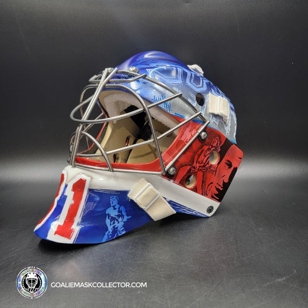 Ondrej Pavelec Goalie Mask Unsigned 2017 New York Bruce Springsteen Tribute