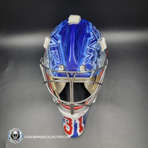 Ondrej Pavelec Goalie Mask Unsigned 2017 New York Bruce Springsteen Tribute