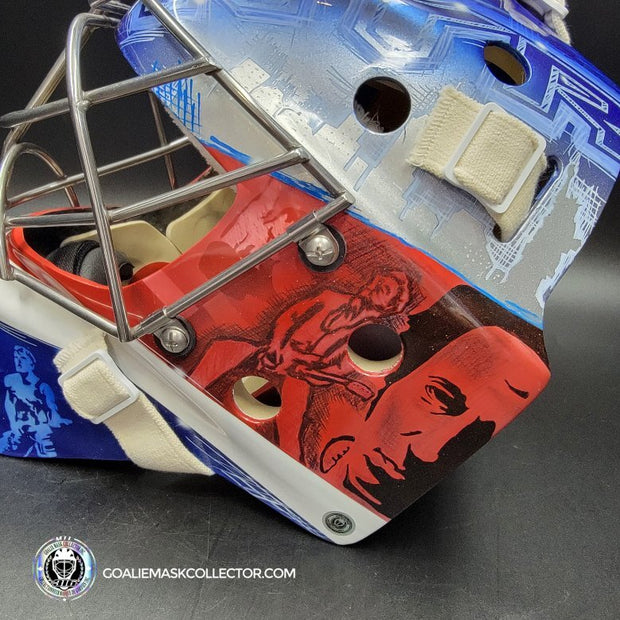 Ondrej Pavelec Goalie Mask Unsigned 2017 New York Bruce Springsteen Tribute