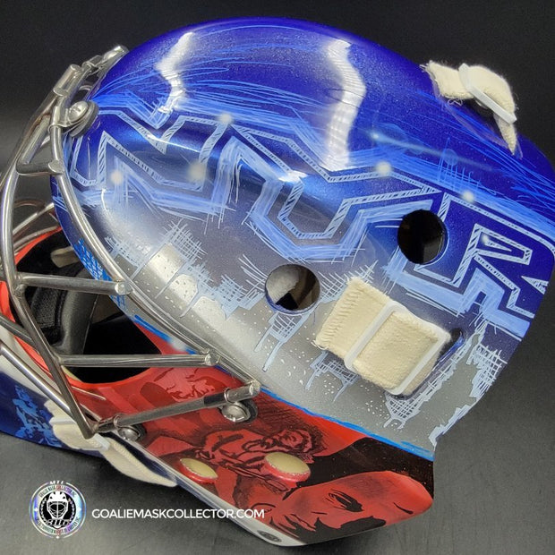 Ondrej Pavelec Goalie Mask Unsigned 2017 New York Bruce Springsteen Tribute