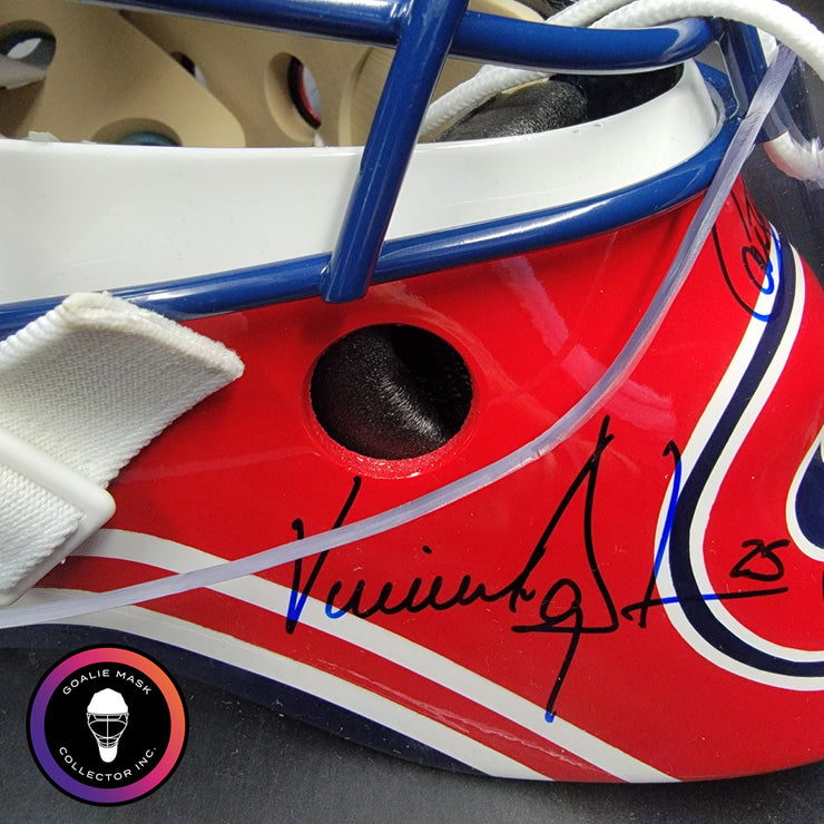 Patrick Roy Signed Goalie Mask Full Team Montreal Canadiens 1993 Stanley Cup Winning Team Autographed AS-03532