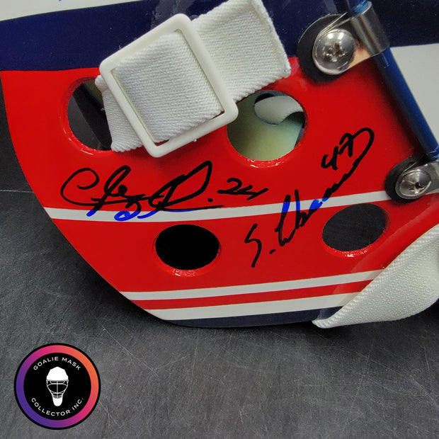 Patrick Roy Signed Goalie Mask Full Team Montreal Canadiens 1993 Stanley Cup Winning Team Autographed AS-03532