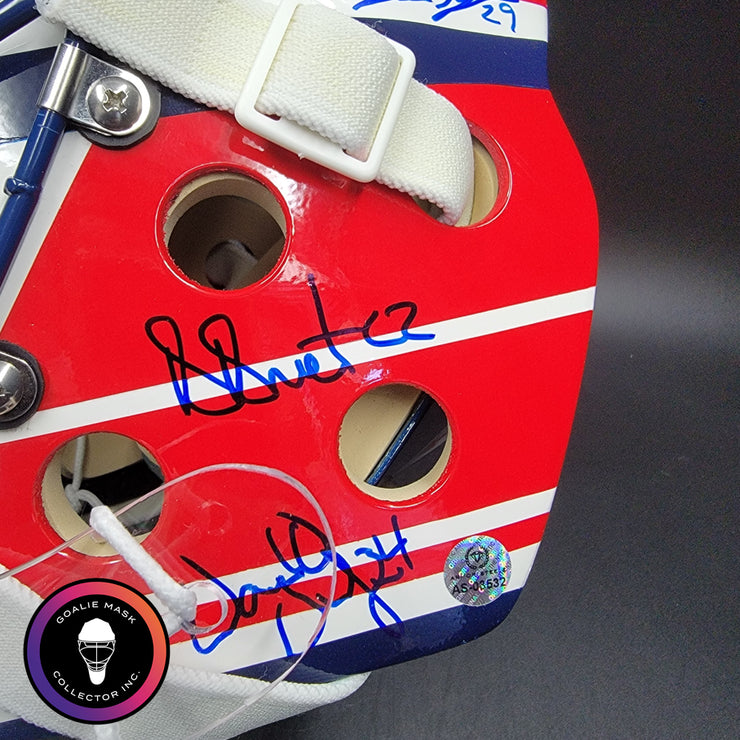 Patrick Roy Signed Goalie Mask Full Team Montreal Canadiens 1993 Stanley Cup Winning Team Autographed AS-03532