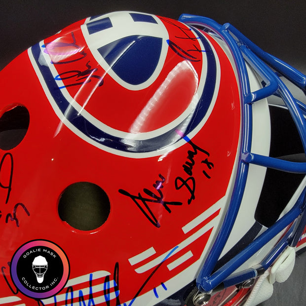 Patrick Roy Signed Goalie Mask Full Team Montreal Canadiens 1993 Stanley Cup Winning Team Autographed AS-03532