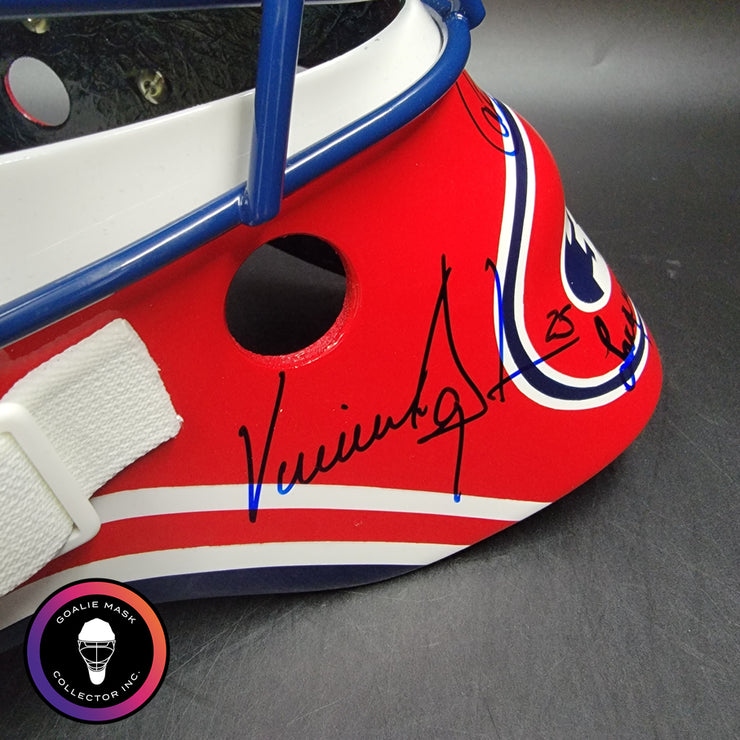 Patrick Roy Signed Goalie Mask Full Team Montreal Canadiens 1993 Stanley Cup Winning Team Autographed AS-03532