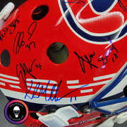 Patrick Roy Signed Goalie Mask Full Team Montreal Canadiens 1993 Stanley Cup Winning Team Autographed AS-03532