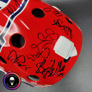 Patrick Roy Signed Goalie Mask Full Team Montreal Canadiens 1993 Stanley Cup Winning Team Autographed AS-03532