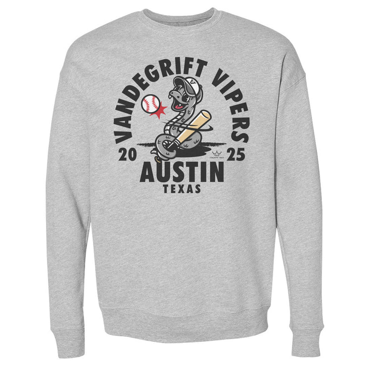 Crown Trio Vandegrift High School Baseball Mascot Snake WHT