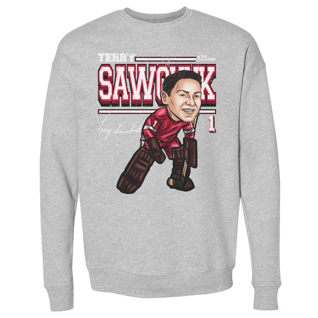 Terry Sawchuk Detroit Cartoon WHT