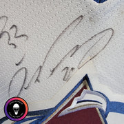 Patrick Roy 2001-2002 Colorado Avalanche Team-Signed Jersey CCM XL Autographed by Roy, Sakic, Forsberg, Blake, Hejduk AS-03522