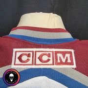 Patrick Roy 2001-2002 Colorado Avalanche Team-Signed Jersey CCM XL Autographed by Roy, Sakic, Forsberg, Blake, Hejduk AS-03522