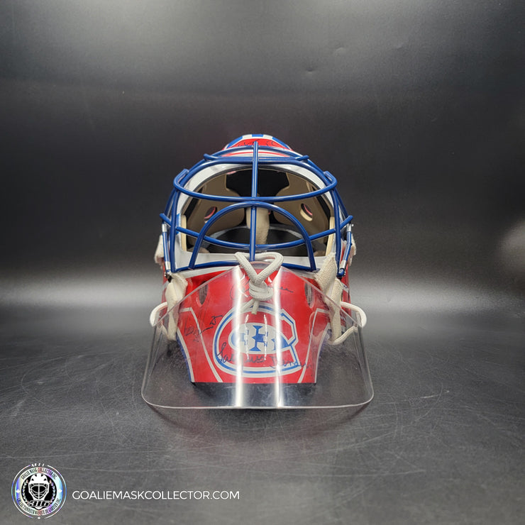 Patrick Roy Signed Goalie Mask Full Team Montreal Canadiens 1993 Stanley Cup Winning Team Autographed Premium + Added Autographs AS-03352