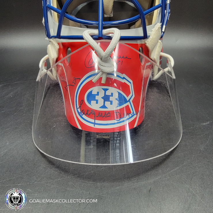 Patrick Roy Signed Goalie Mask Full Team Montreal Canadiens 1993 Stanley Cup Winning Team Autographed Premium + Added Autographs AS-03352