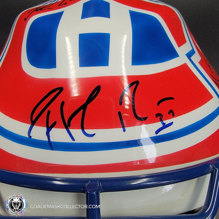 Patrick Roy Signed Goalie Mask Full Team Montreal Canadiens 1993 Stanley Cup Winning Team Autographed Premium + Added Autographs AS-03352