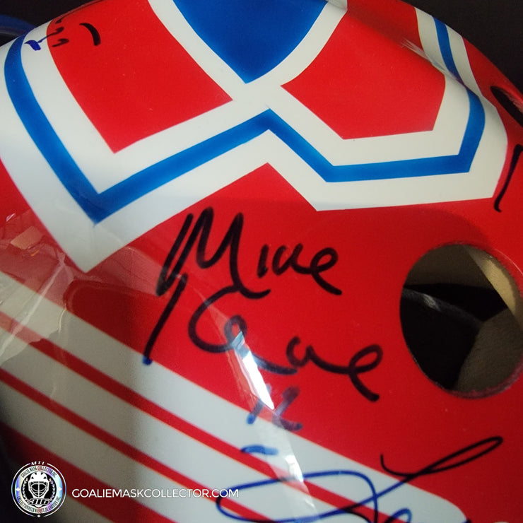 Patrick Roy Signed Goalie Mask Full Team Montreal Canadiens 1993 Stanley Cup Winning Team Autographed Premium + Added Autographs AS-03352