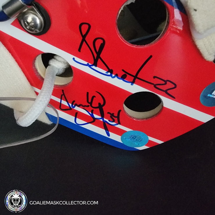 Patrick Roy Signed Goalie Mask Full Team Montreal Canadiens 1993 Stanley Cup Winning Team Autographed Premium + Added Autographs AS-03352