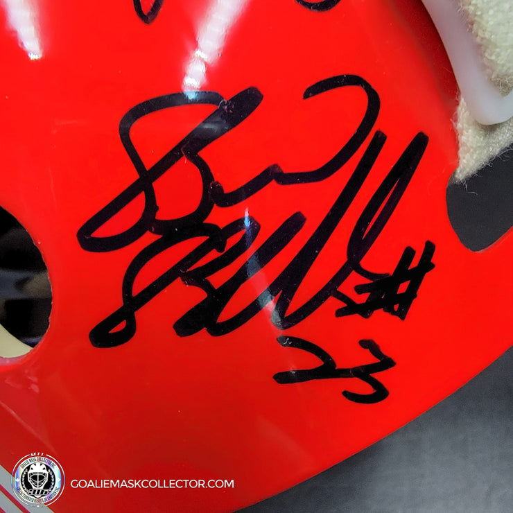 Patrick Roy Signed Goalie Mask Full Team Montreal Canadiens 1993 Stanley Cup Winning Team Autographed Premium + Added Autographs AS-03352