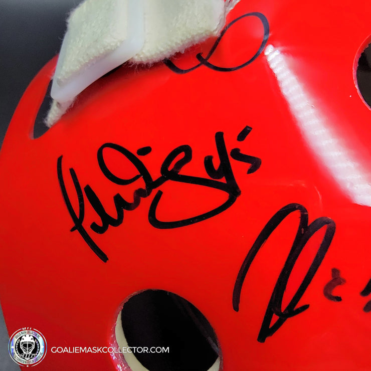Patrick Roy Signed Goalie Mask Full Team Montreal Canadiens 1993 Stanley Cup Winning Team Autographed Premium + Added Autographs AS-03352