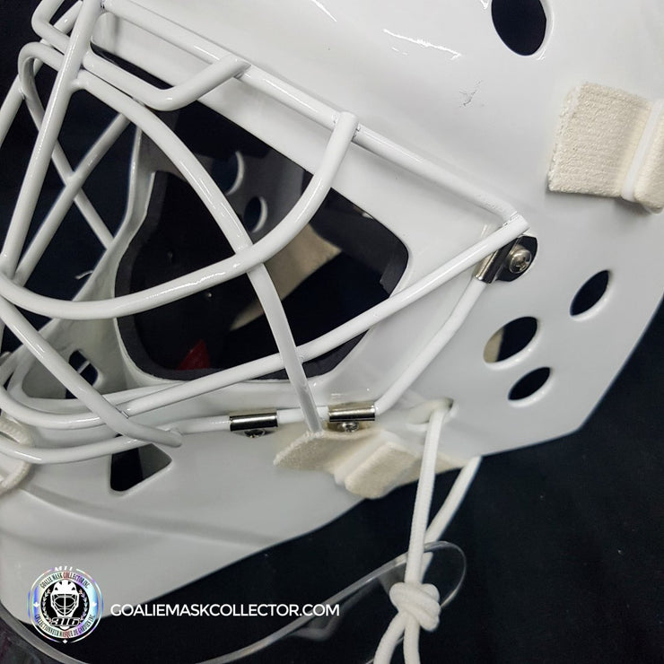 Patrick Roy Goalie Mask Unsigned 1986 Montreal Rookie with Throat Guar ...
