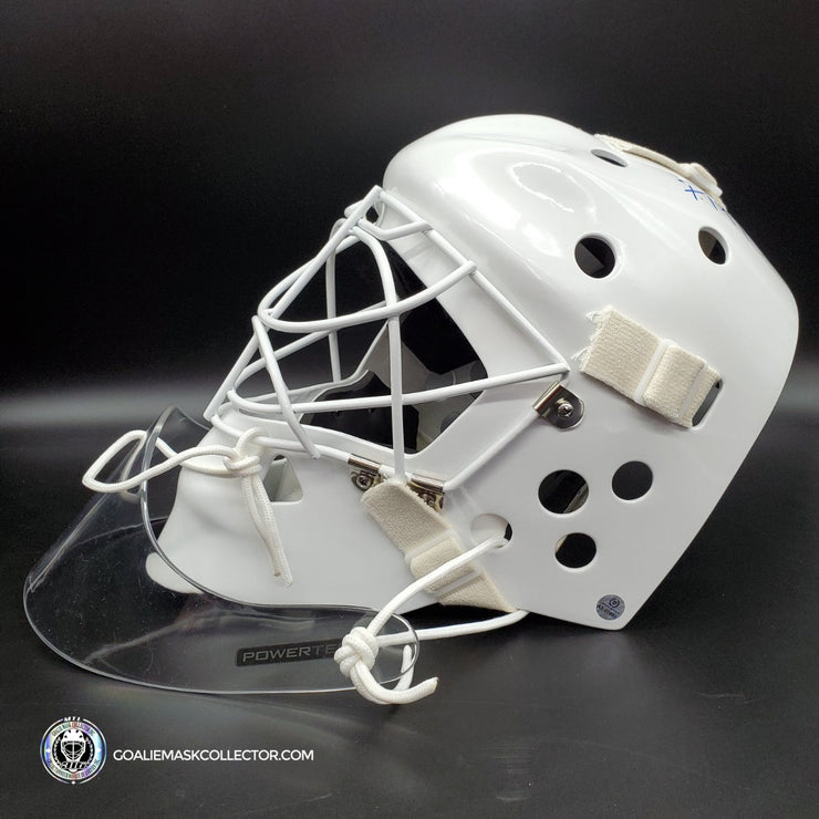 Patrick Roy Goalie Mask Unsigned 1986 Montreal Rookie with Throat Guar ...
