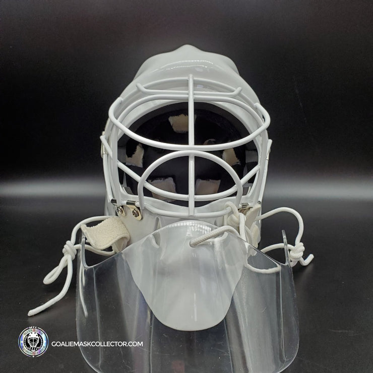 Patrick Roy Goalie Mask Unsigned 1986 Montreal Rookie with Throat Guar ...