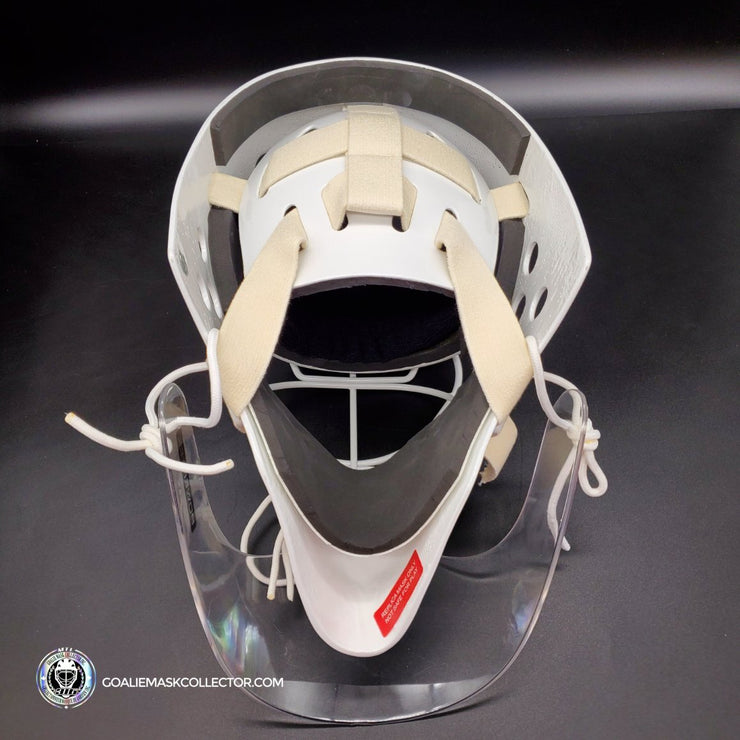 Patrick Roy Goalie Mask Unsigned 1986 Montreal Rookie with Throat Guar ...