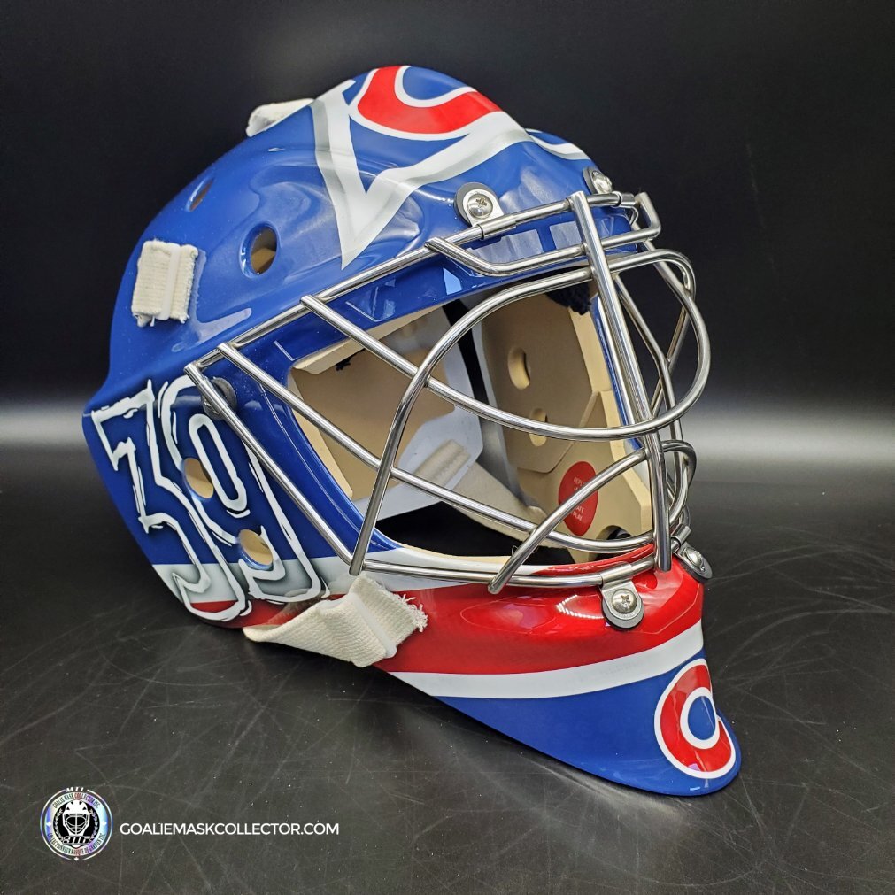 Pavel Francouz Goalie Mask Unsigned 2022 Colorado Tribute