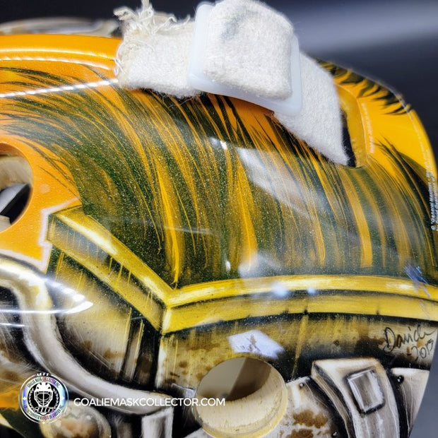 Pekka Rinne Goalie Mask Game Worn 2014-15 Nashville Predators "General Maximus" Vezina Nominee Season Painted by Daveart on Bauer Shell Photo-matched