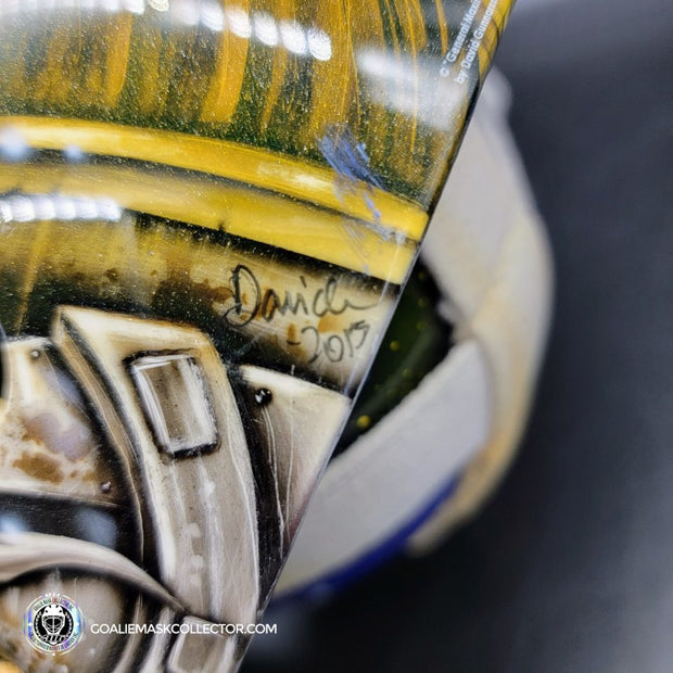 Pekka Rinne Goalie Mask Game Worn 2014-15 Nashville Predators "General Maximus" Vezina Nominee Season Painted by Daveart on Bauer Shell Photo-matched