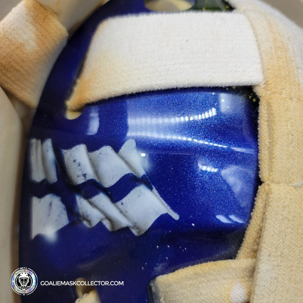 Pekka Rinne Goalie Mask Game Worn 2014-15 Nashville Predators "General Maximus" Vezina Nominee Season Painted by Daveart on Bauer Shell Photo-matched