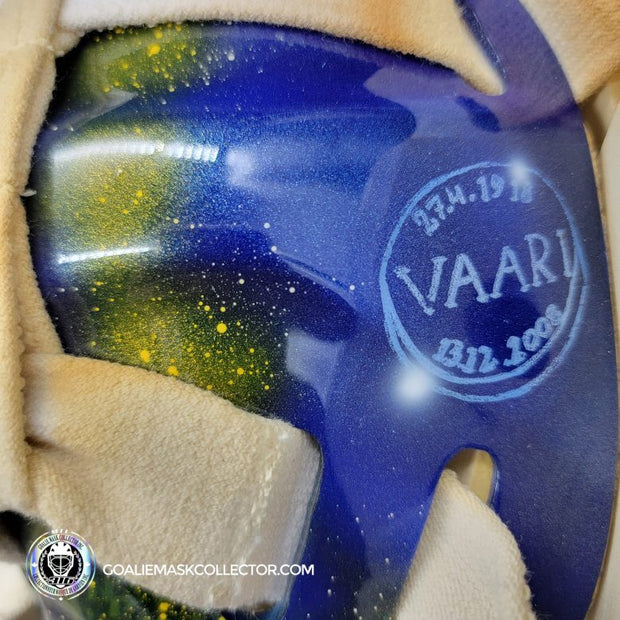 Pekka Rinne Goalie Mask Game Worn 2014-15 Nashville Predators "General Maximus" Vezina Nominee Season Painted by Daveart on Bauer Shell Photo-matched