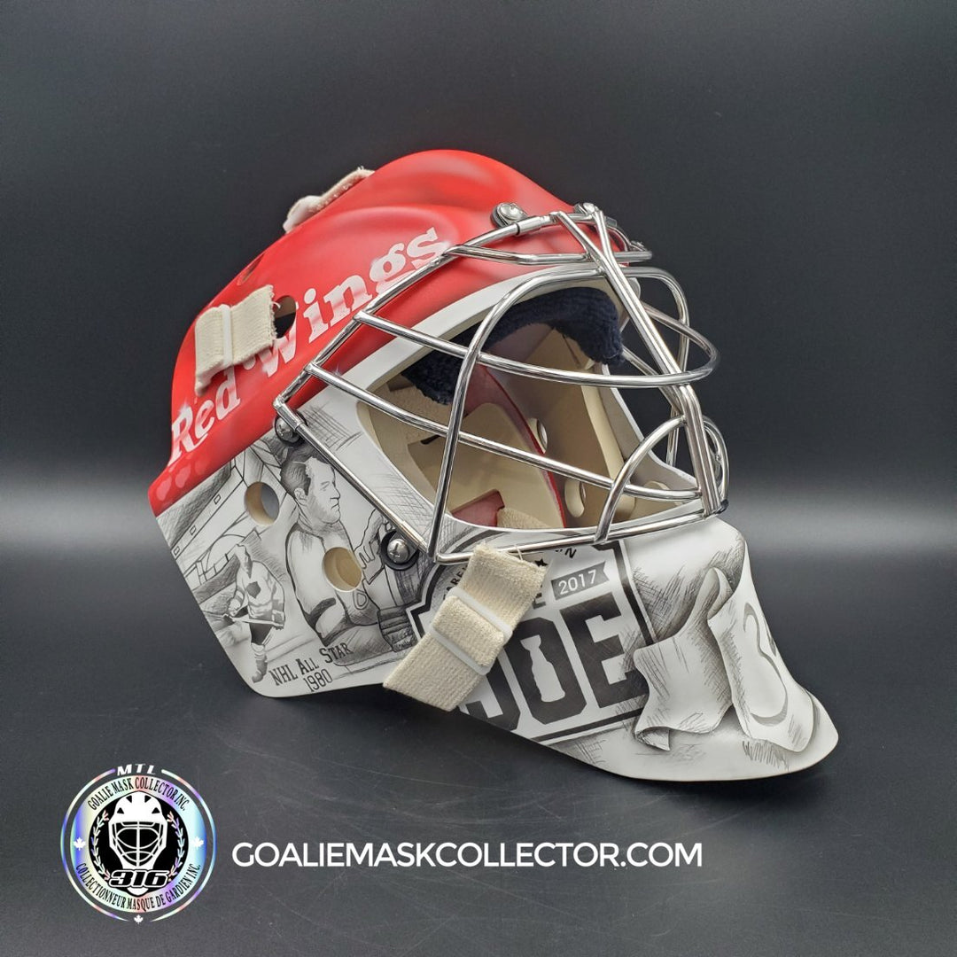 Petr Mrazek Goalie Mask Unsigned 2022 Detroit Joe Louis Arena Greatest History