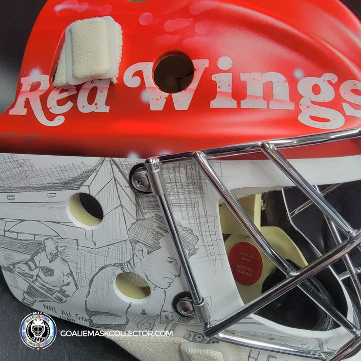 Petr Mrazek Signed Goalie Mask 2022 Detroit Joe Louis Arena Greatest History Signature Edition Autographed Tribute