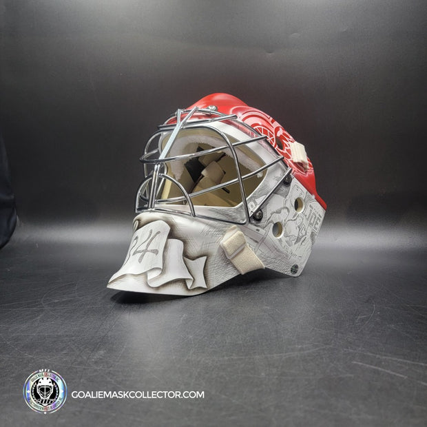 Petr Mrazek Signed Goalie Mask 2022 Detroit Joe Louis Arena Greatest History Signature Edition Autographed Tribute