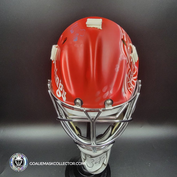 Petr Mrazek Signed Goalie Mask 2022 Detroit Joe Louis Arena Greatest History Signature Edition Autographed Tribute